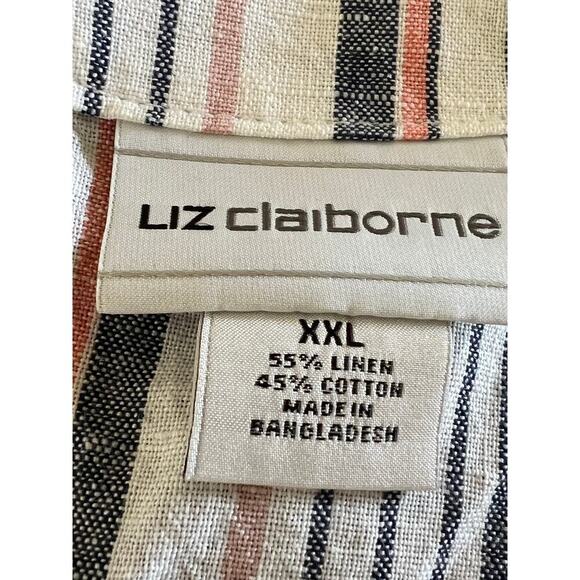 Liz Claiborne scoop neck, stripe tank top, women's size XXL - Picture 1 of 7
